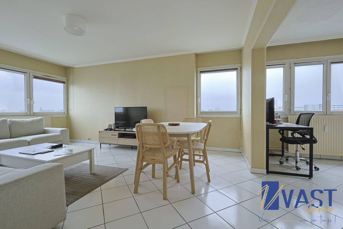 Appartement 4 pièces 87 m² · à Mons-en-Barœul · 87,2 m² · 149 500 €