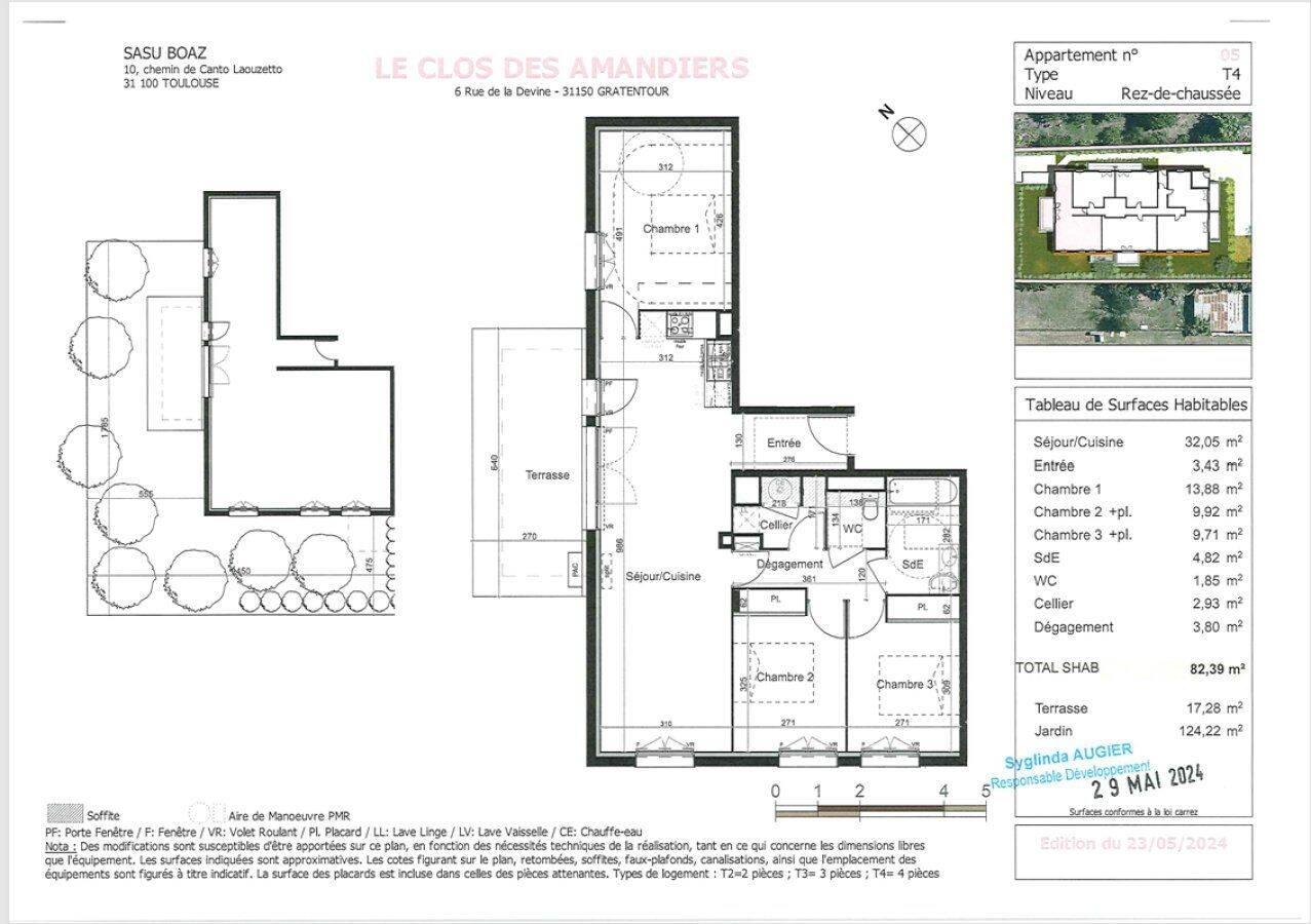 Appartement 4 pièces 82 m² · à Gratentour · 82 m² · 901 €/mois