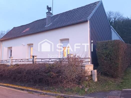 Maison de plain-pied à vendre 133 000 € 3 pièces 2 chambres 65 m² 551 m² de terrain Incheville 76117