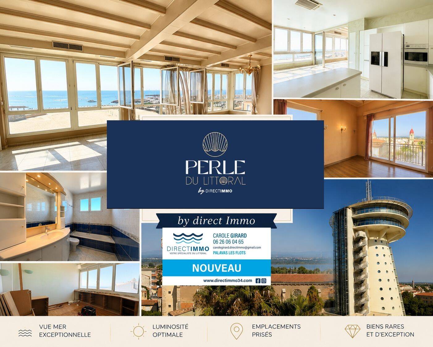 Appartement 5 pièces 182 m² · à Palavas-les-Flots · 182 m² · 1 159 000 €