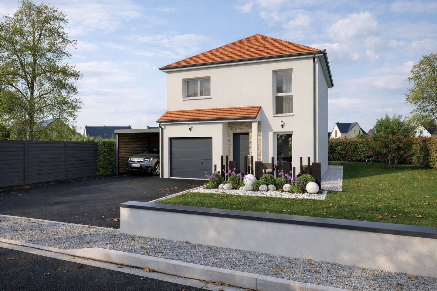 Terrain+Maison à La Roche-Clermault 3 chambres