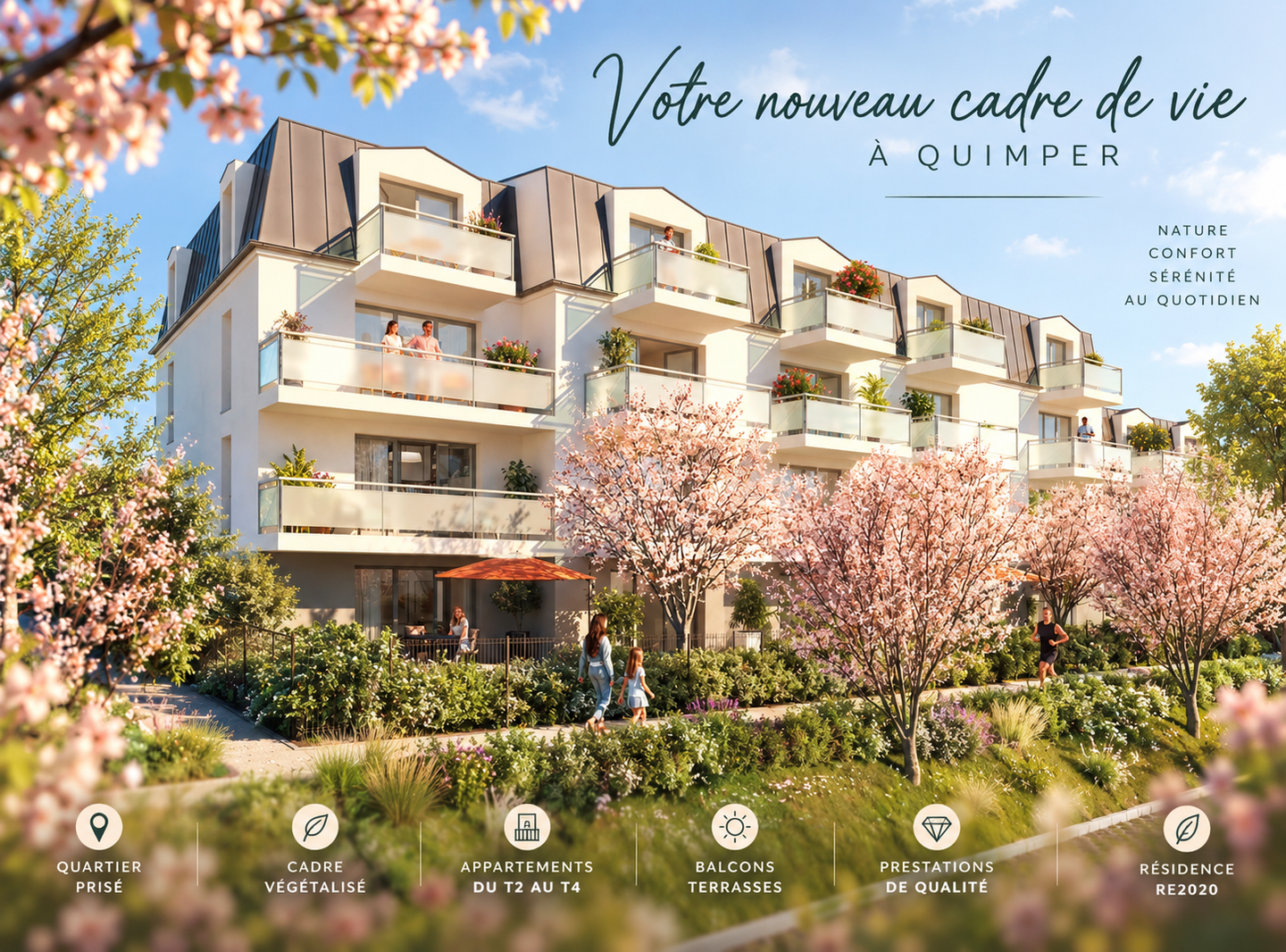 Appartement 3 pièces 62 m² · à Quimper · 62 m² · 191 000 €