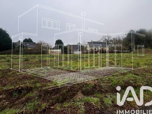 Terrain constructible viabilisé à vendre 93 000 € 763 m² de terrain Tinténiac 35190