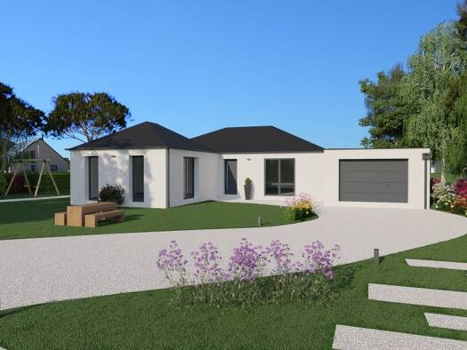 Terrain avec maison neuve à vendre 255 000 € 4 pièces 4 chambres 110 m² 465 m² de terrain Sainte-Maure-de-Touraine 37800