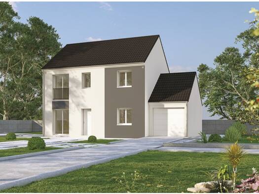 Terrain avec maison neuve à vendre 280 900 € 5 pièces 4 chambres 110 m² 500 m² de terrain Bourgogne-Fresne 51110