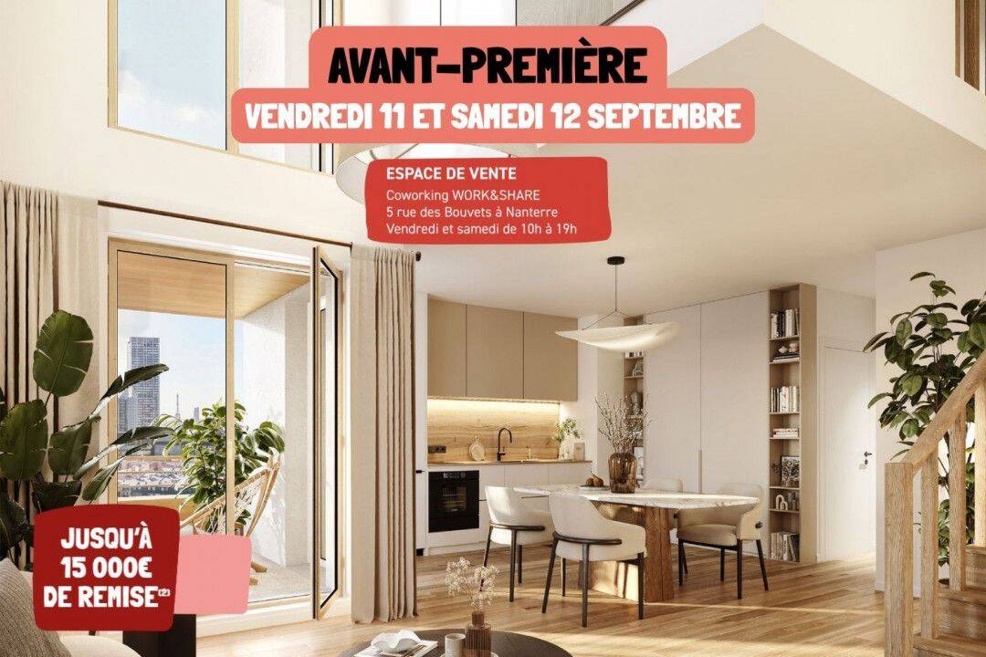 Appartement 4 pièces 85 m² · à Nanterre · 84,6 m² · 454 001 €