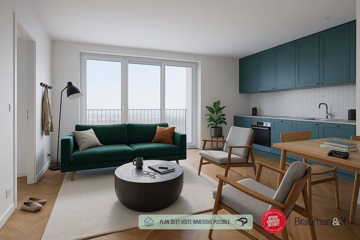 Appartement 3 pièces 58 m² · à Strasbourg · 58 m² · 234 001 €