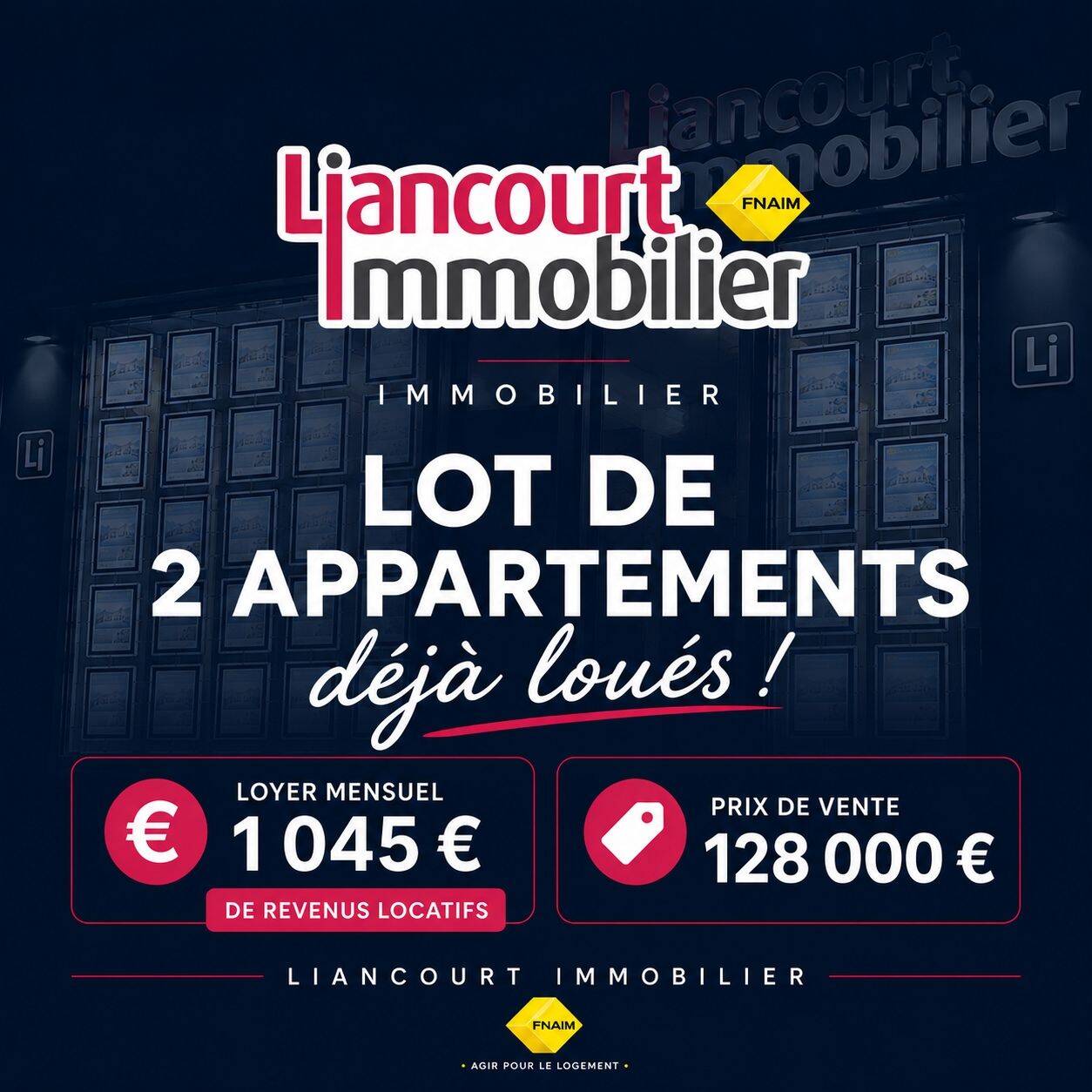 Appartement 3 pièces 59 m² · à Rantigny · 59,3 m² · 128 000 €