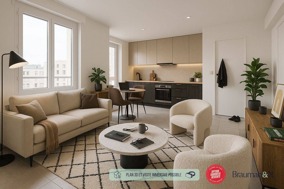 Appartement 2 pièces 37 m² · à Nantes · 37 m² · 230 000 €