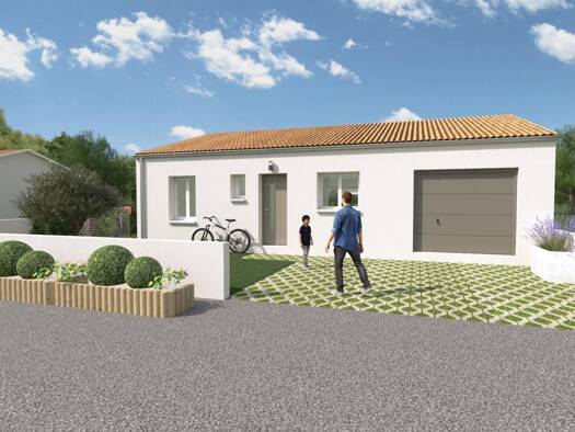 Terrain avec maison neuve à vendre 287 000 € 4 pièces 3 chambres 85 m² 470 m² de terrain Sainte-Soulle 17220