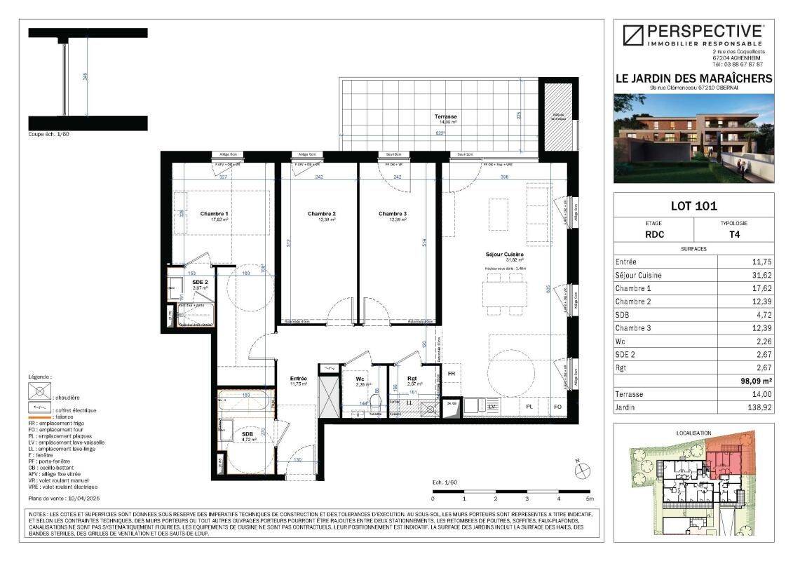 Appartement 4 pièces 97 m² · à Obernai · 97 m² · 511 400 €