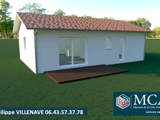 Terrain avec maison neuve à vendre 229 000 € 3 pièces 2 chambres 65 m² 400 m² de terrain Centre Ville Dax 40100