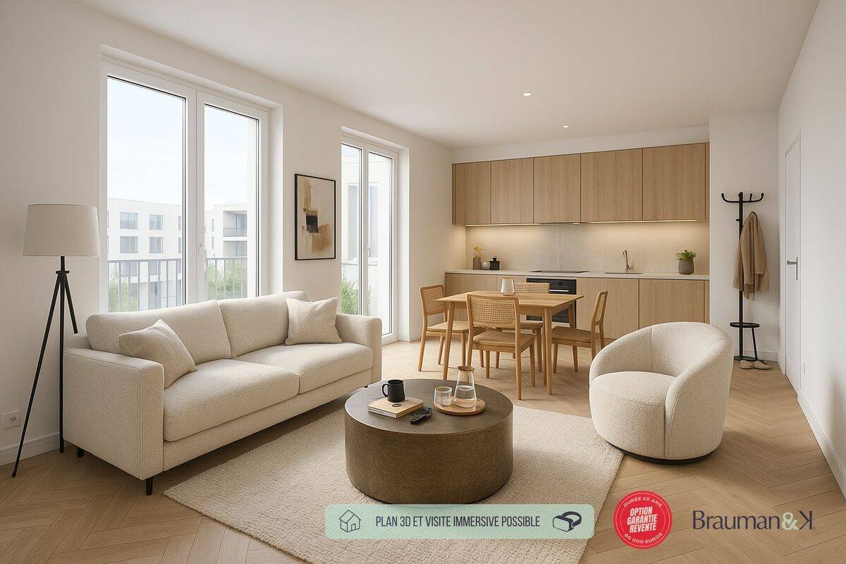 Appartement 2 pièces 44 m² · à Villenave-d'Ornon · 44 m² · 138 000 €
