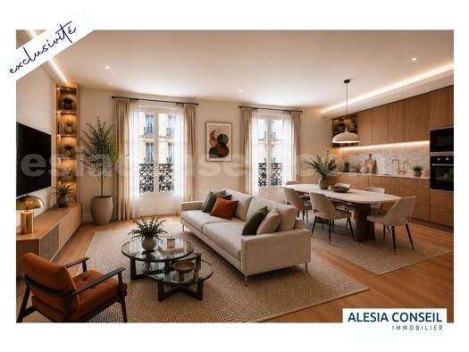 Appartement à vendre 399 000 € 3 pièces 2 chambres 46 m² 1er étage Jean Moulin-Porte d'Orléans Paris 14ème arrondissement 75014