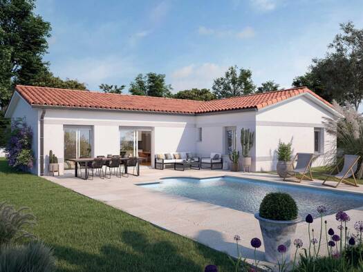 Terrain avec maison neuve à vendre 223 300 € 4 pièces 3 chambres 90 m² 697 m² de terrain Bézac 09100