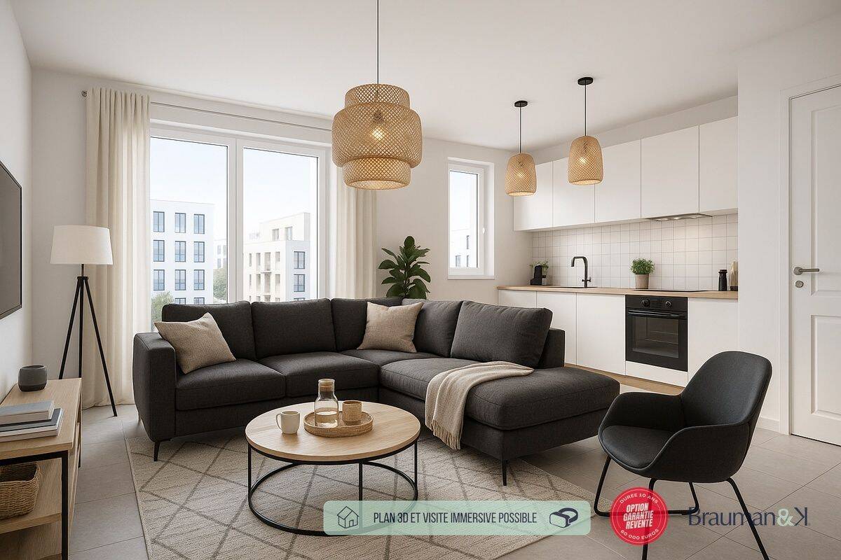Appartement 2 pièces 39 m² · à Rennes · 39 m² · 162 000 €