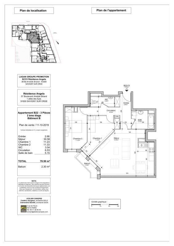 Appartement 3 pièces 70 m² · à Savigny-sur-Orge · 70 m² · 1 074 €/mois