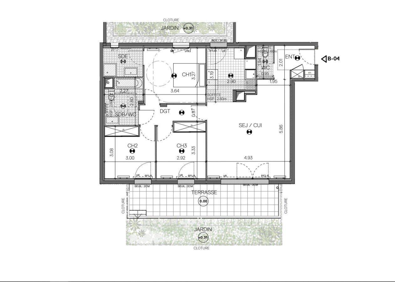 Appartement 4 pièces 84 m² · à Aubervilliers · 84 m² · 1 314 €/mois