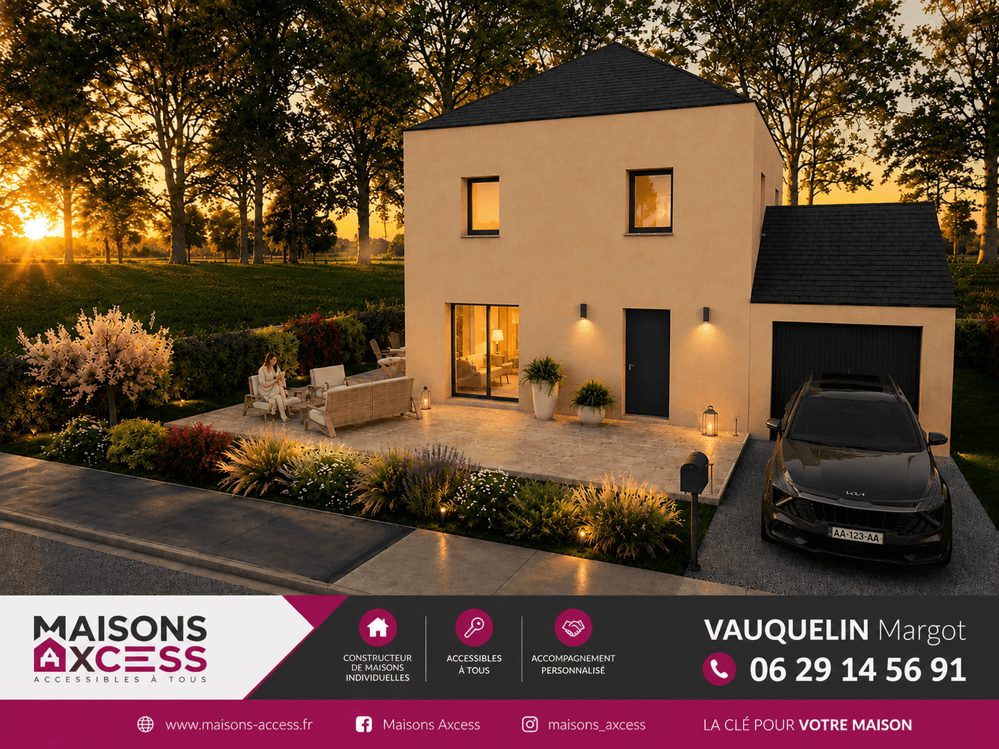 Maison 3 chambres avec garage