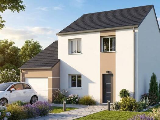 Terrain avec maison neuve à vendre 247 916 € 5 pièces 4 chambres 95 m² 580 m² de terrain Yermenonville 28130