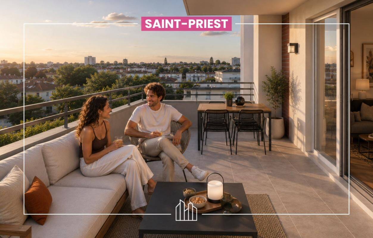 Appartement 3 pièces 60 m² · à Saint-Priest · 60 m² · 290 047 €