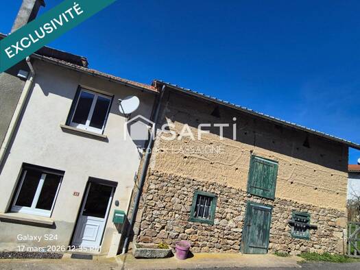 Maison à vendre 49 000 € 3 pièces 2 chambres 40 m² 317 m² de terrain Grandrif 63600