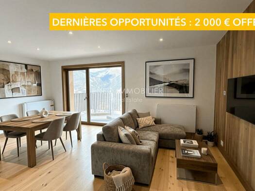 Appartement à vendre 520 000 € 3 pièces 2 chambres 67,1 m² Étage 9/11 Aime 2000 Aime-la-Plagne 73210