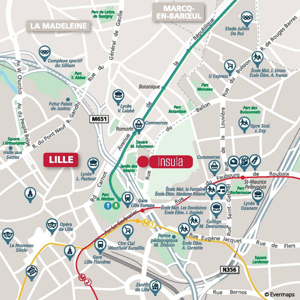 Appartement 2 pièces 45 m² · à Lille · 45,3 m² · 262 000 €