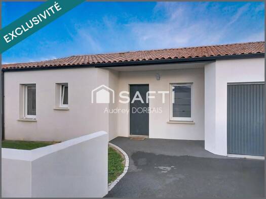 Maison à vendre 248 000 € 4 pièces 3 chambres 86 m² 397 m² de terrain Ferrières 17170