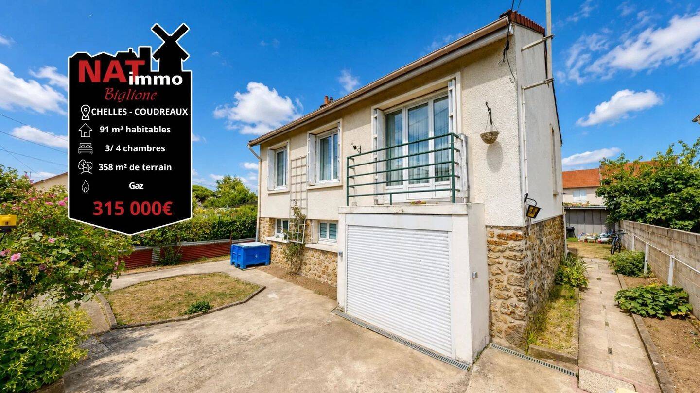 Maison 4 pièces 91 m² · à Chelles · 91 m² · 315 000 €