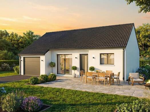 Terrain avec maison neuve à vendre 146 900 € 4 pièces 3 chambres 73 m² 700 m² de terrain Mornay-sur-Allier 18600