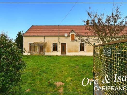 Maison de plain-pied à vendre 134 000 € 4 pièces 2 chambres 111 m² 3 840 m² de terrain Maisonnais 18170