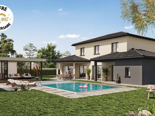 Terrain avec maison neuve à vendre 365 000 € 4 pièces 4 chambres 112 m² 501 m² de terrain Saint-Didier-de-Formans 01600