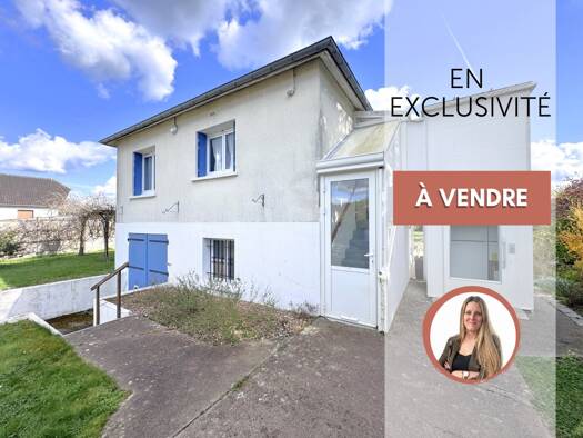 Maison de plain-pied à vendre 162 900 € 3 pièces 2 chambres 63 m² 424 m² de terrain Ézy-sur-Eure 27530