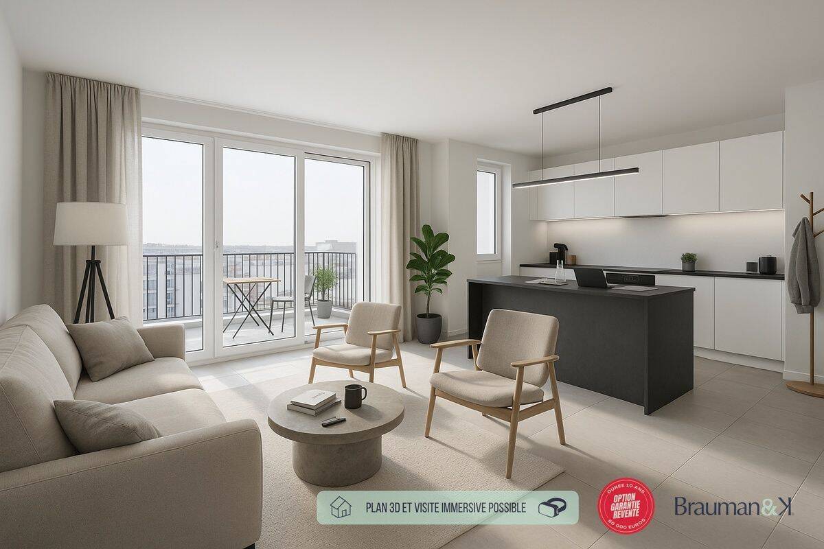 Appartement 3 pièces 57 m² · à Villejuif · 57 m² · 389 295 €