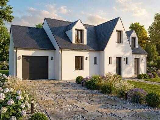 Terrain avec maison neuve à vendre 350 609 € 5 pièces 4 chambres 99 m² 640 m² de terrain Notre-Dame-d'Oé 37390