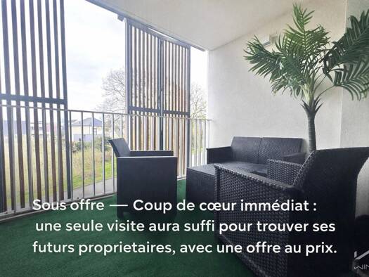 Appartement à vendre 155 000 € 2 pièces 1 chambre 50,2 m² 1er étage Bourgbarré 35230