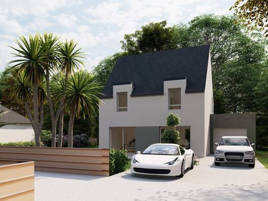 Terrain avec maison neuve à vendre 328 000 € 5 pièces 3 chambres 97 m² 336 m² de terrain Nord Châteaugiron 35410