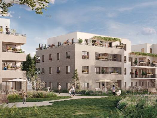 Appartement à vendre - neuf 206 000 € 3 pièces 2 chambres 59,4 m² dès le 30/06/2026 Nord-Centre Cesson 77240