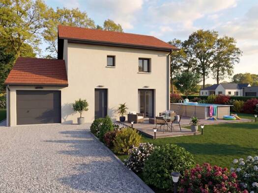 Terrain avec maison neuve à vendre 271 681 € 4 pièces 3 chambres 91,9 m² 505 m² de terrain Saint-Victor-de-Cessieu 38110
