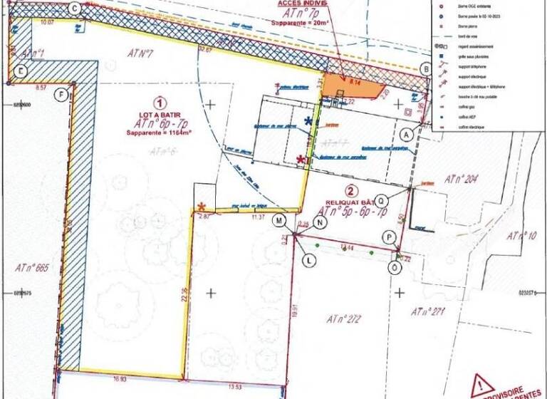Terrain constructible à vendre 168 000 € 1 164 m² de terrain Basse-Goulaine 44115