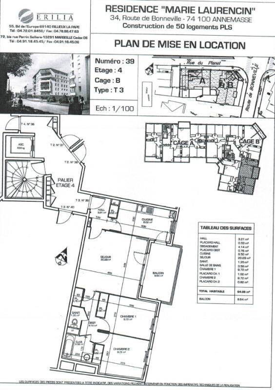 Appartement 3 pièces 64 m² · à Annemasse · 64 m² · 727 €/mois