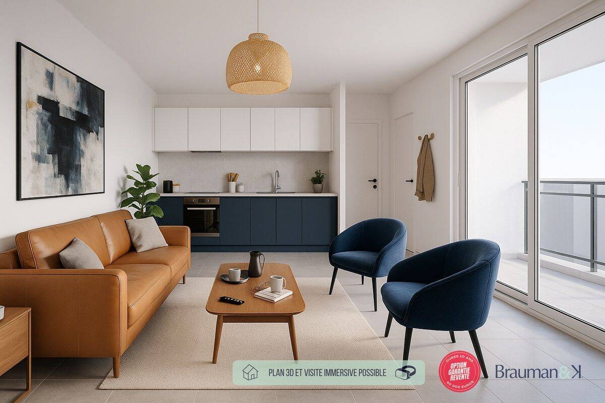 Appartement 3 pièces 59 m² · à Chambéry · 59 m² · 251 500 €