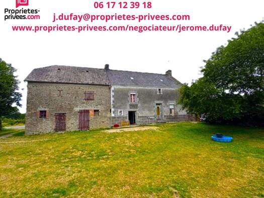 Maison à vendre 87 790 € 5 pièces 3 chambres 82 m² Grazay 53440