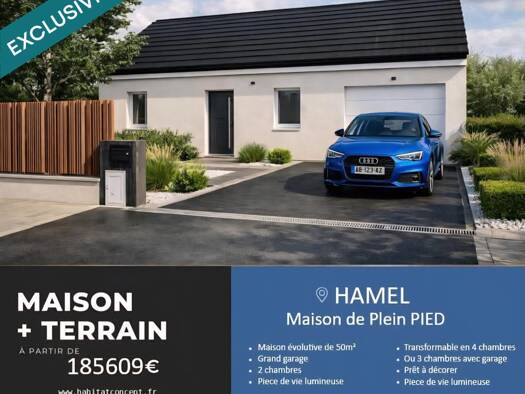 Terrain constructible à vendre 79 900 € 563 m² de terrain Arleux 59151