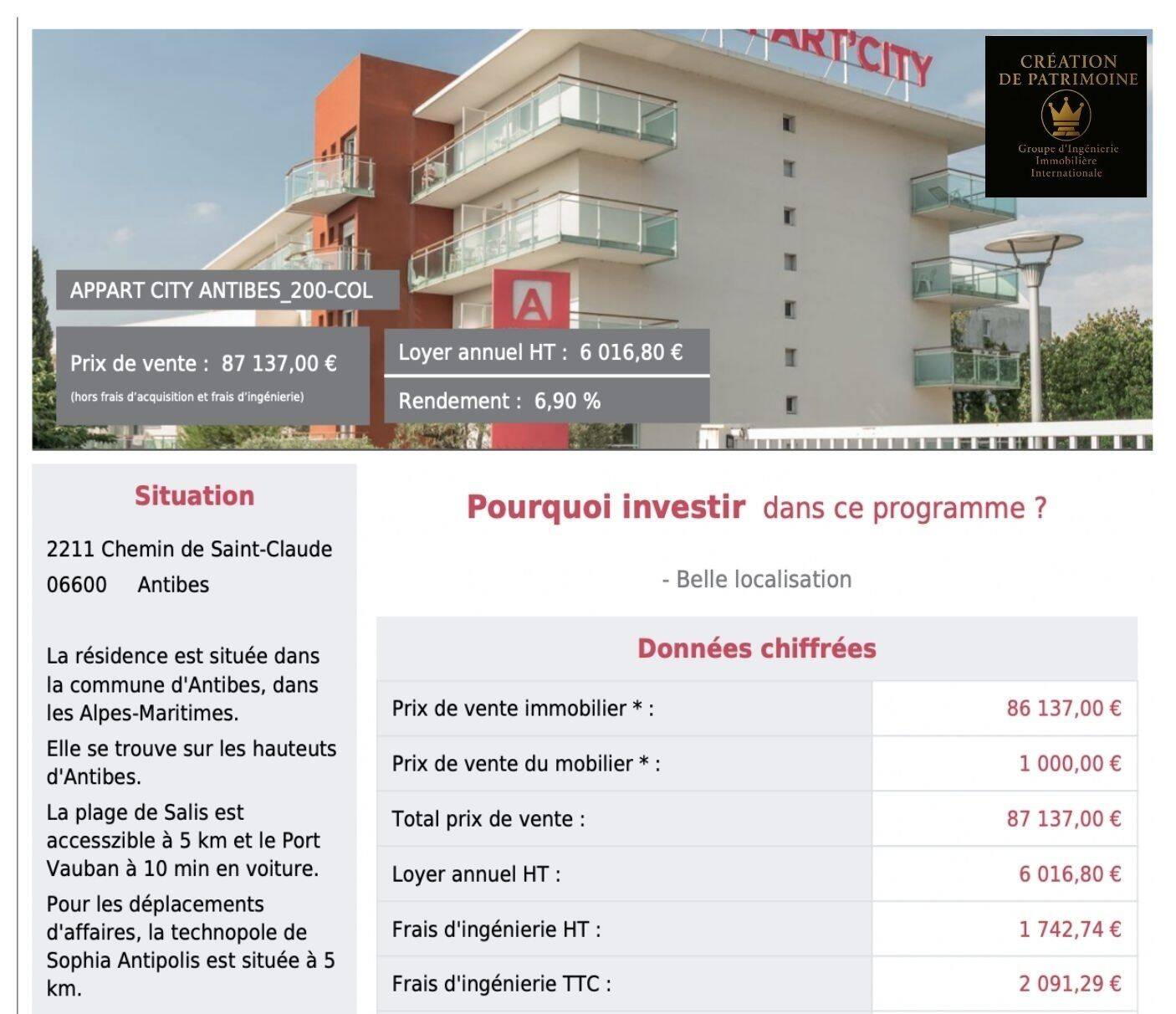 Appartement à vendre