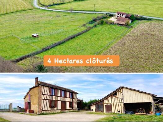 Maison à vendre 169 900 € 5 pièces 3 chambres 142 m² 41 500 m² de terrain Nogaro 32110