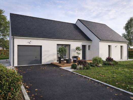 Terrain avec maison neuve à vendre 191 580 € 5 pièces 4 chambres 110 m² 1 400 m² de terrain Marçay 37500