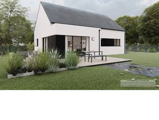 Terrain avec maison neuve à vendre 219 000 € 4 pièces 3 chambres 85 m² 450 m² de terrain Canick-La Vache Blanche-Le Drennec Landivisiau 29400