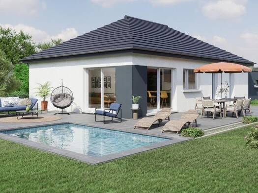 Terrain avec maison neuve à vendre 366 700 € 5 pièces 3 chambres 101 m² 450 m² de terrain Dietwiller 68440